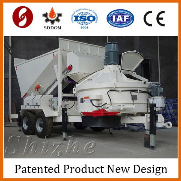 Full automatic mobile concrete batching plant premix machine